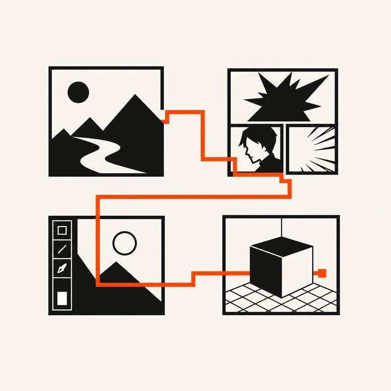 複数の表現領域を一つにつなぐ制作のコンセプトアイコン